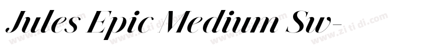 Jules Epic Medium Sw字体转换